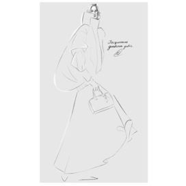 fashion-иллюстрация Jacquemus