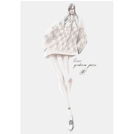 fashion-иллюстрация Gucci