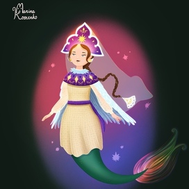 Русалка Принцесса Лебедь