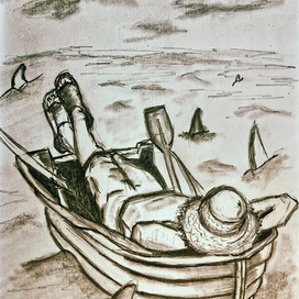 Безмятежность в мире акул.