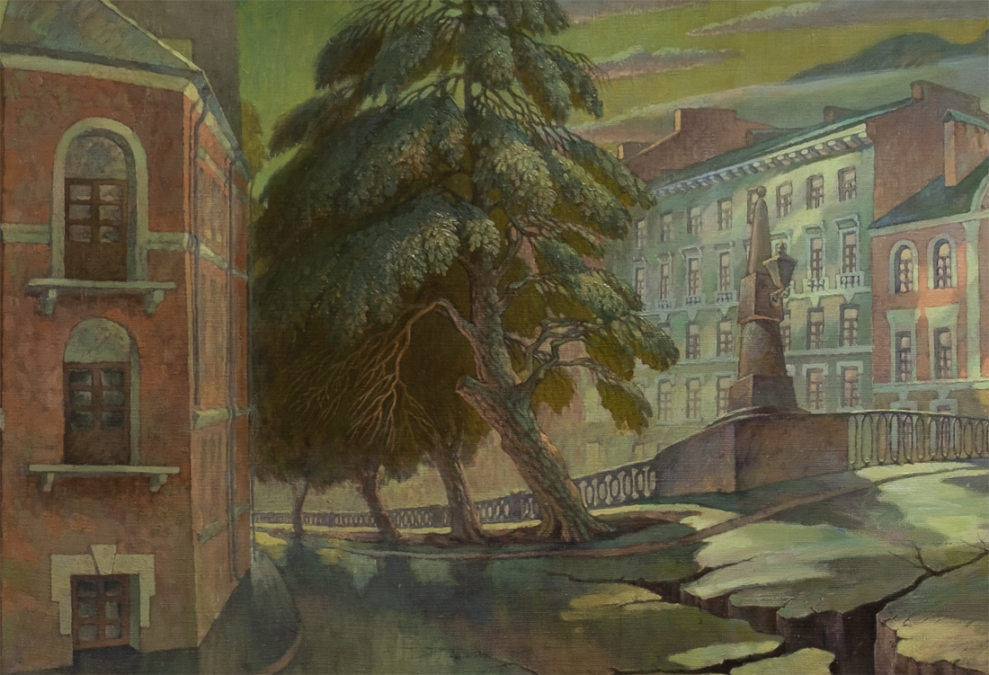 ВЕЧНЫЙ ГОРОД. САНКТ-ПЕТЕРБУРГ (фрагмент картины)