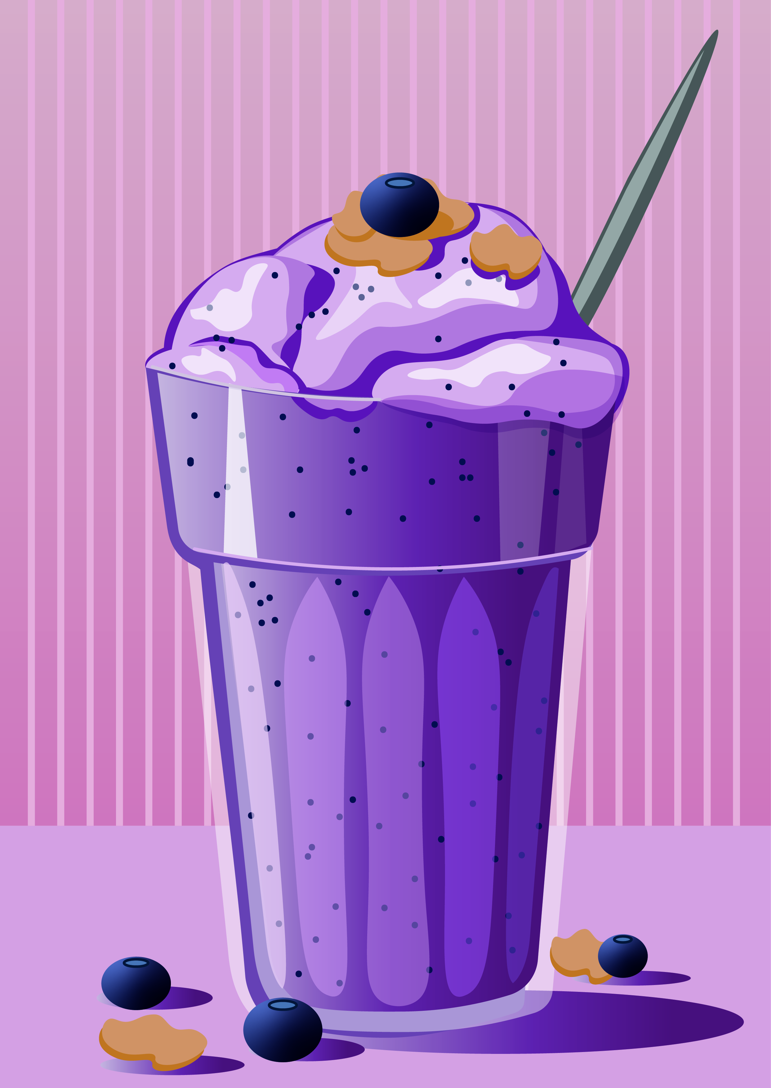 Черничный смузи