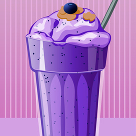 Черничный смузи 