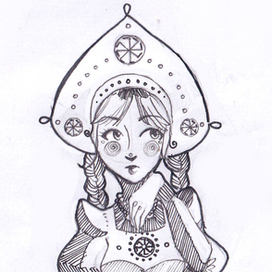 Девушка в кокошнике