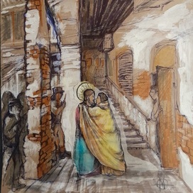 Поцелуй Иуды. Цитата Джотто