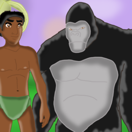 Чернокожий и Горилла