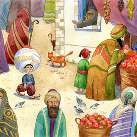 Маленький Мук на рынке