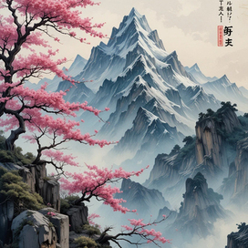 И на скалах цветёт сакура.