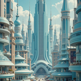 Город башен и шпилей.