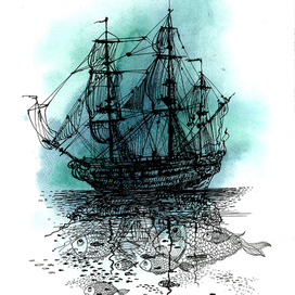 В море. "Вы кто такие? Мы вас не звали!"