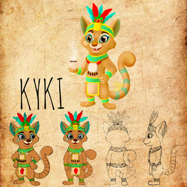 Куки - бренд персонаж для кофейни 