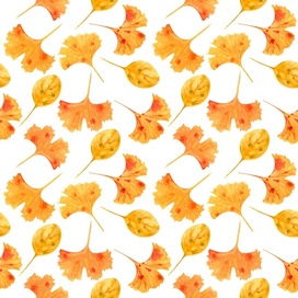 Акварельный бесшовный узор