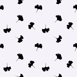 Бесшовный узор с листьями