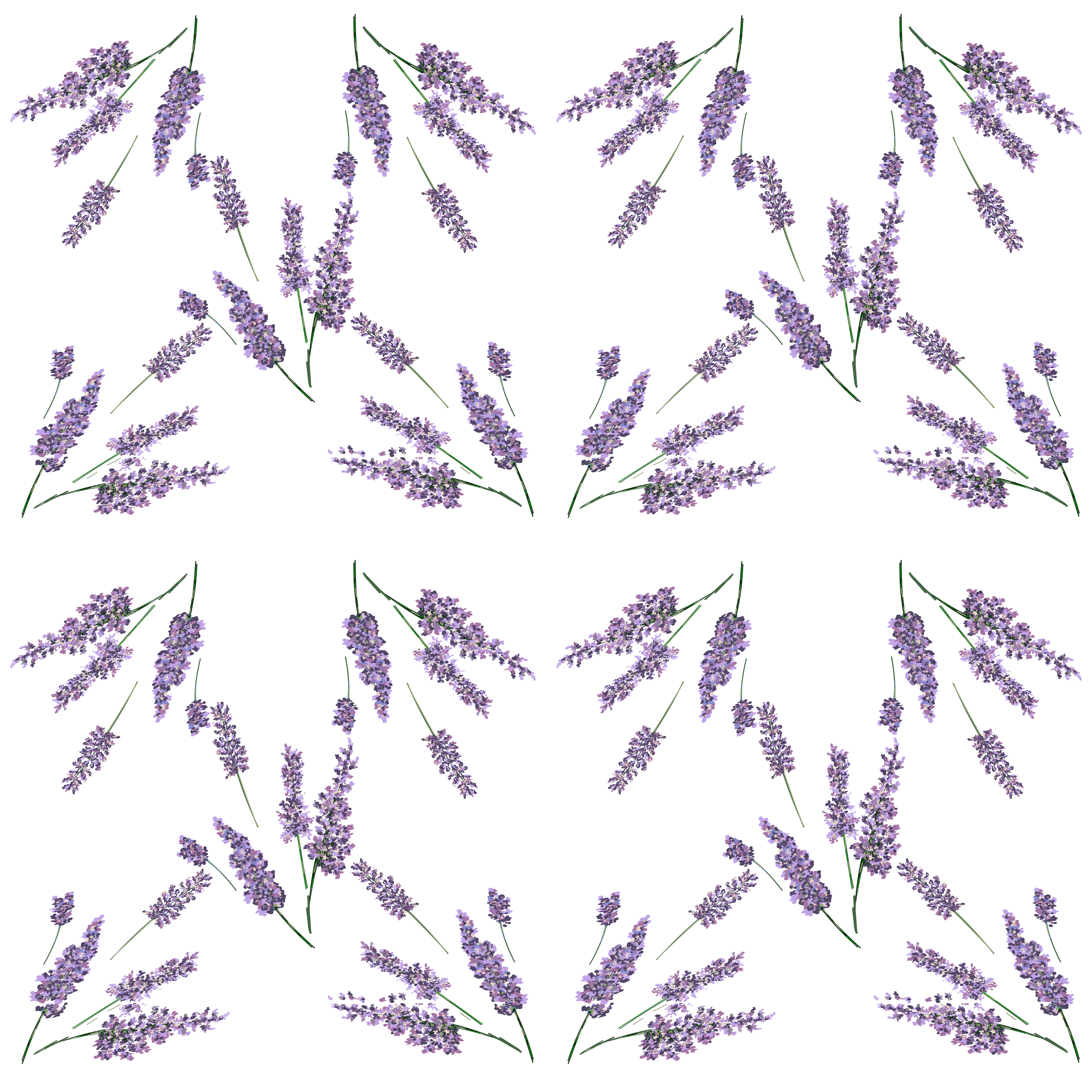 Бесшовный узор с лавандой