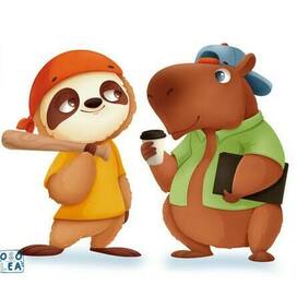 Капибара и Ленивец