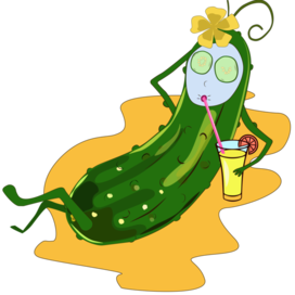 Огурец отдыхает!