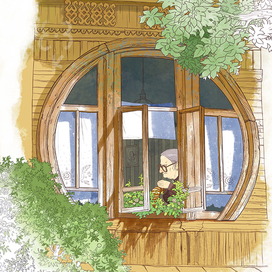 Иллюстрация к авторскому сборнику путевых заметок "Маршрут построен"