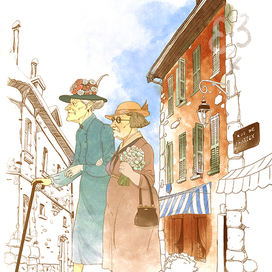 Иллюстрация к сборнику авторских путевых заметок "Маршрут построен"