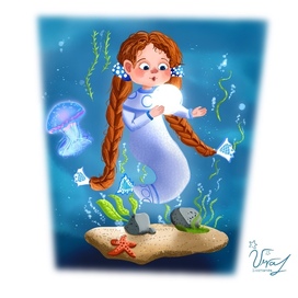 Русалочка и жемчужина 