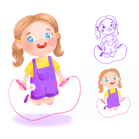 Девочка со скакалкой