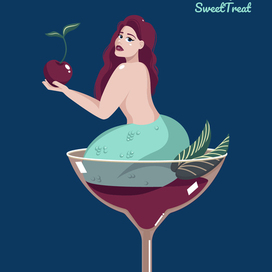 Векторный персонаж "SweetTreat"