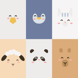 Минималистичные иллюстрации для детского текстиля