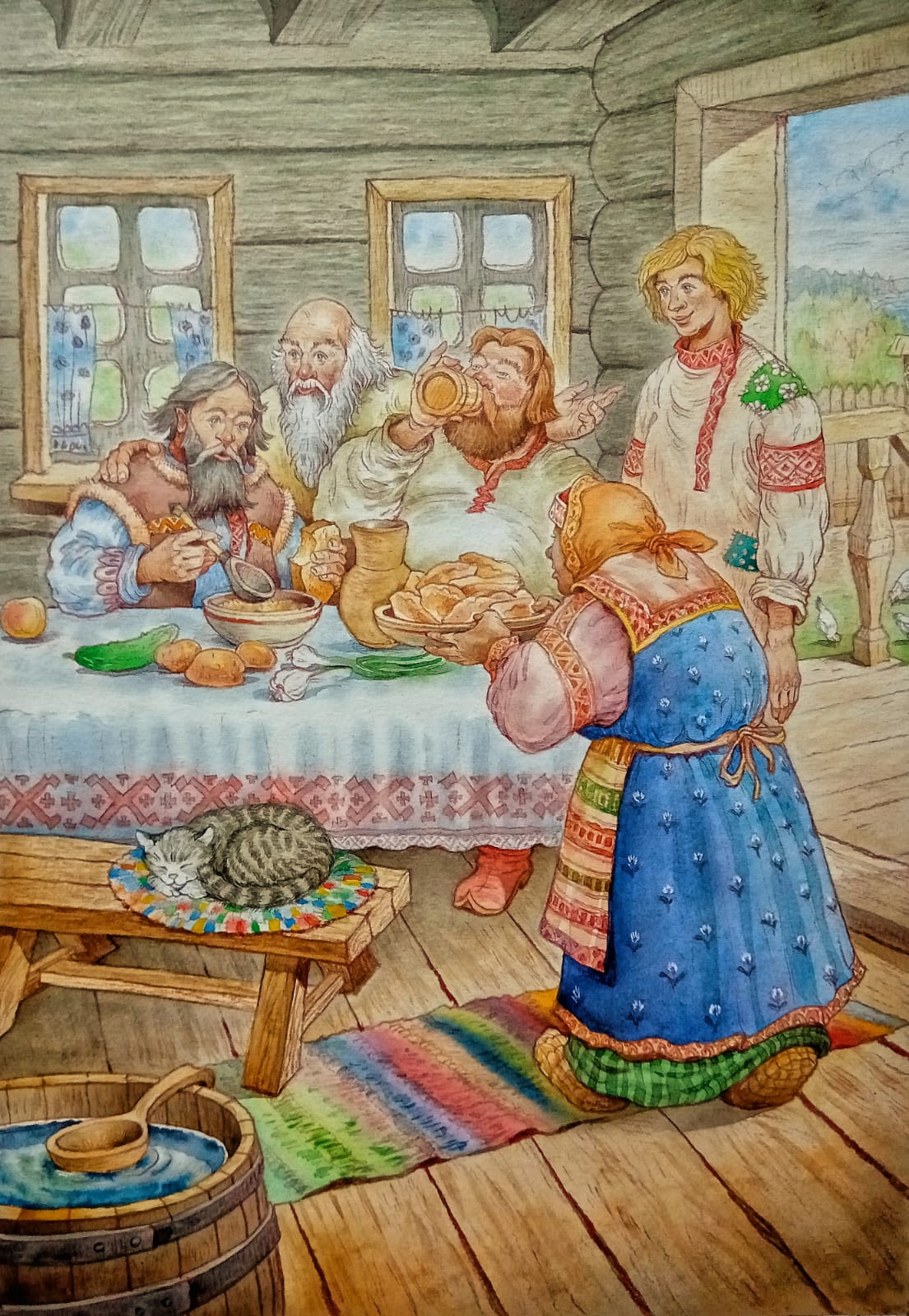 Старик со старухой любили старших сыновей