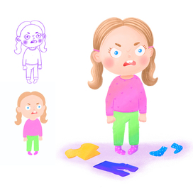 Недовольная девочка