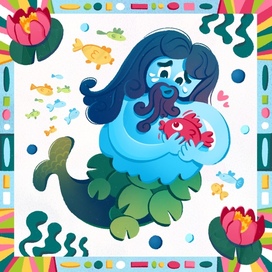 Иллюстрация с Водяным