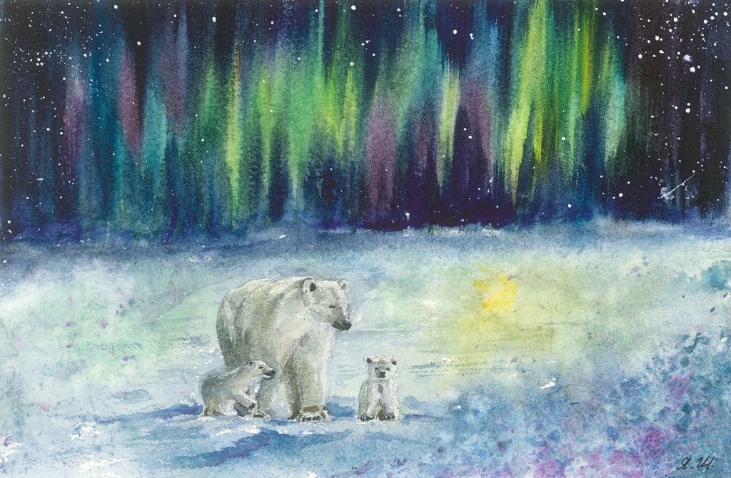 Где-то на белом свете... Серия открыток "Зимняя сказка"