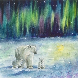 Где-то на белом свете... Серия открыток "Зимняя сказка"