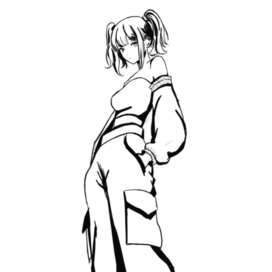 Девушка в графике