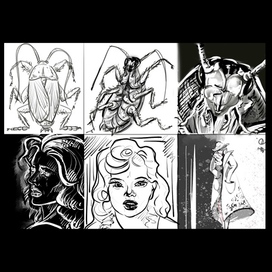 Поиск персонажей нуарного комикса.