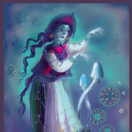 Колдующая девушка