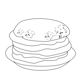 Раскраска для детей "Лакомка"