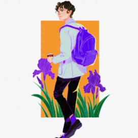 Утро с ирисами