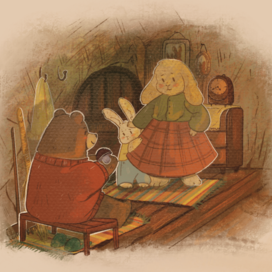 Иллюстрация к книге " Одинокий мишка"