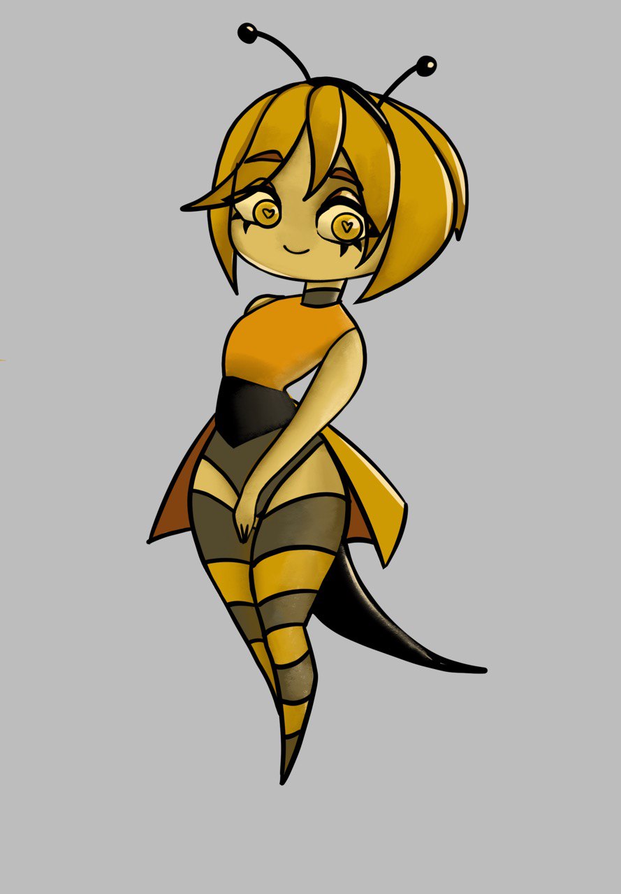 Пчёлка вдохновленная старой рекламой хлопьев