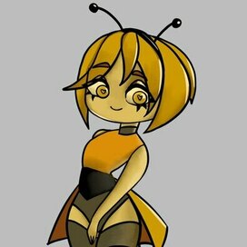 Пчёлка вдохновленная старой рекламой хлопьев