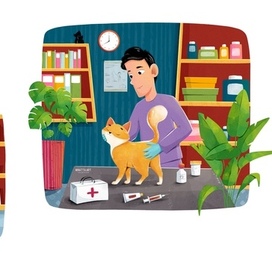 Иллюстрация к книге Что взрослые делают на работе 