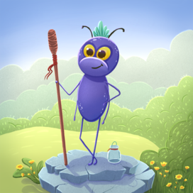 Светлячок в солнечный день