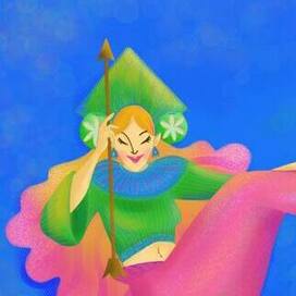 Царевна лягушка в виде русалки