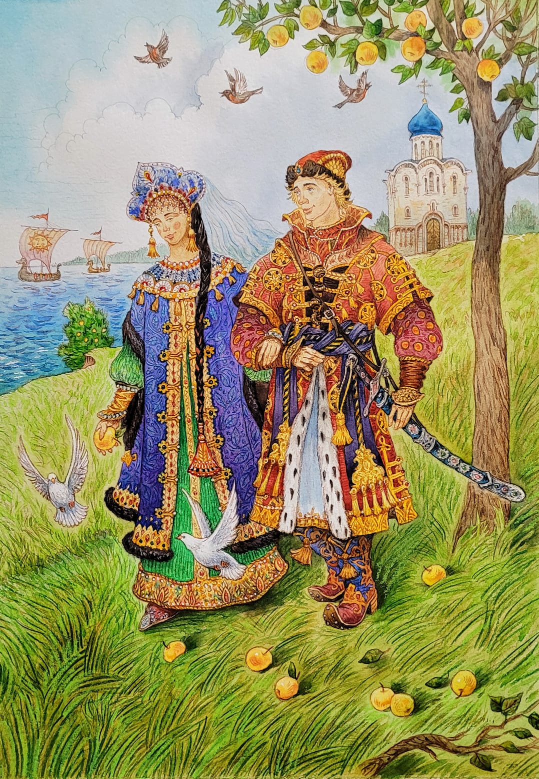 А сам на царевна женился.