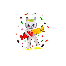 Котенок сладкоежка 