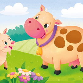 Иллюстрация для детской книги "Ферма"