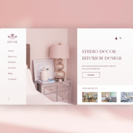 Главный дизайн сайта "Decor"