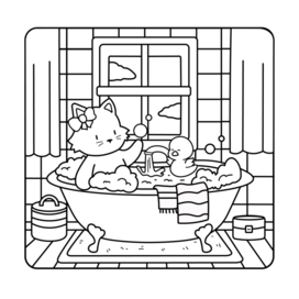 Раскраска в стиле Cozy Friends от Coco Wyo.