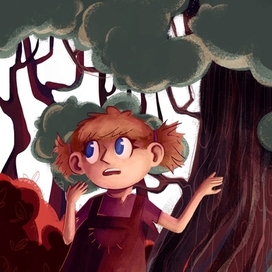 Иллюстрация к книге "Гензель и Гретель"