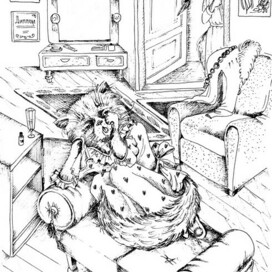 В гримёрке звезды эстрады.