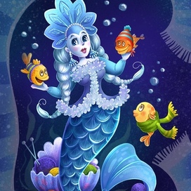 Снегурочка под водой